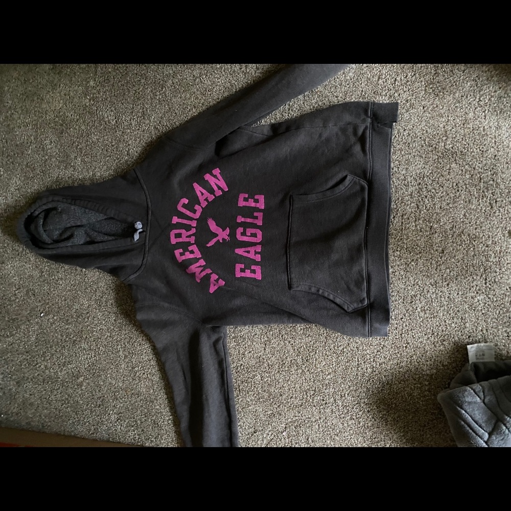 Grey American eagle hoodie
